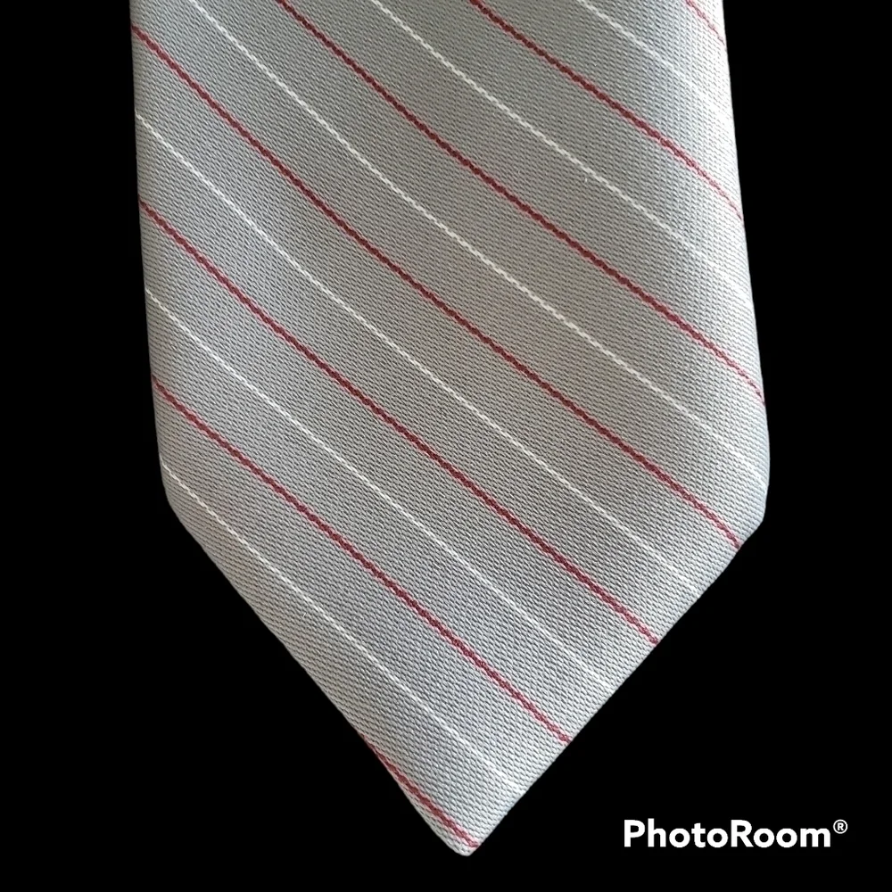 NWT Carnaval Gray and Red Tie